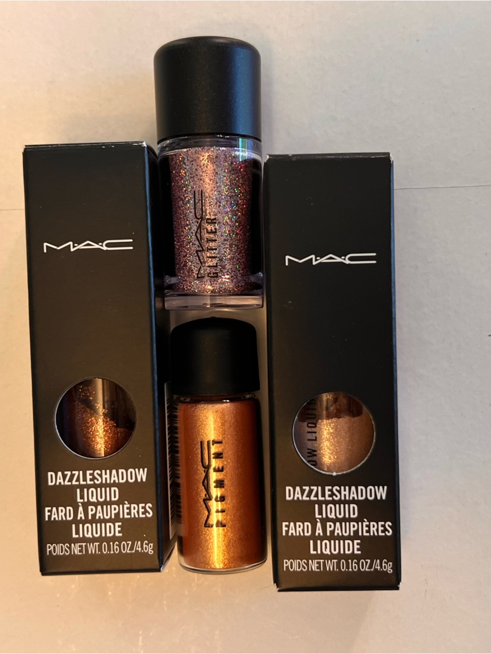 MAC Cosmetics Dazzleshadow Liquid Eyeshadow Duo - Copper & Multichrome Glitter